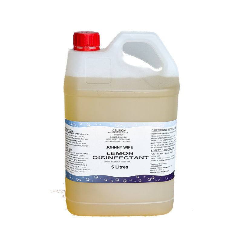 JOHNNY WIPE LEMON DISINFECTANT 20LT JWLD20