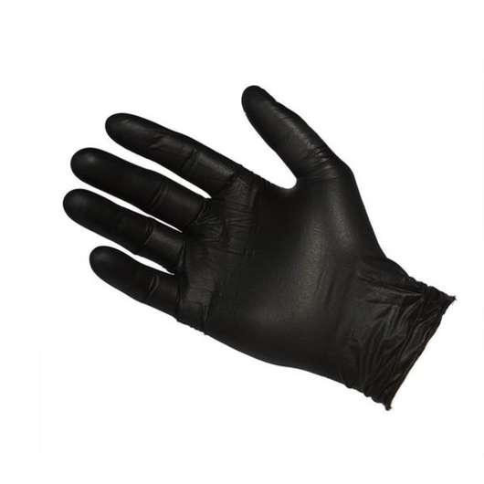 TUFF BLACK NITRILE EXAMINATION GLOVES MEDIUM 100/PKT 10 PKT/CTN (6602TNBLK-M)