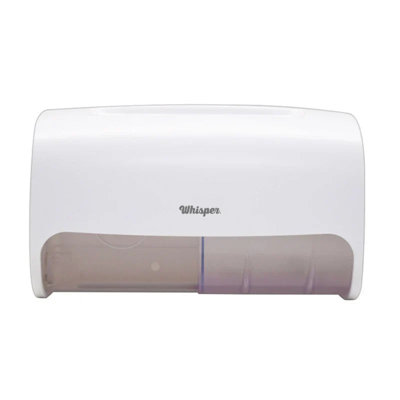 DTRH2W Whisper 2 Roll Standard Toilet roll Holder Hporizontal white