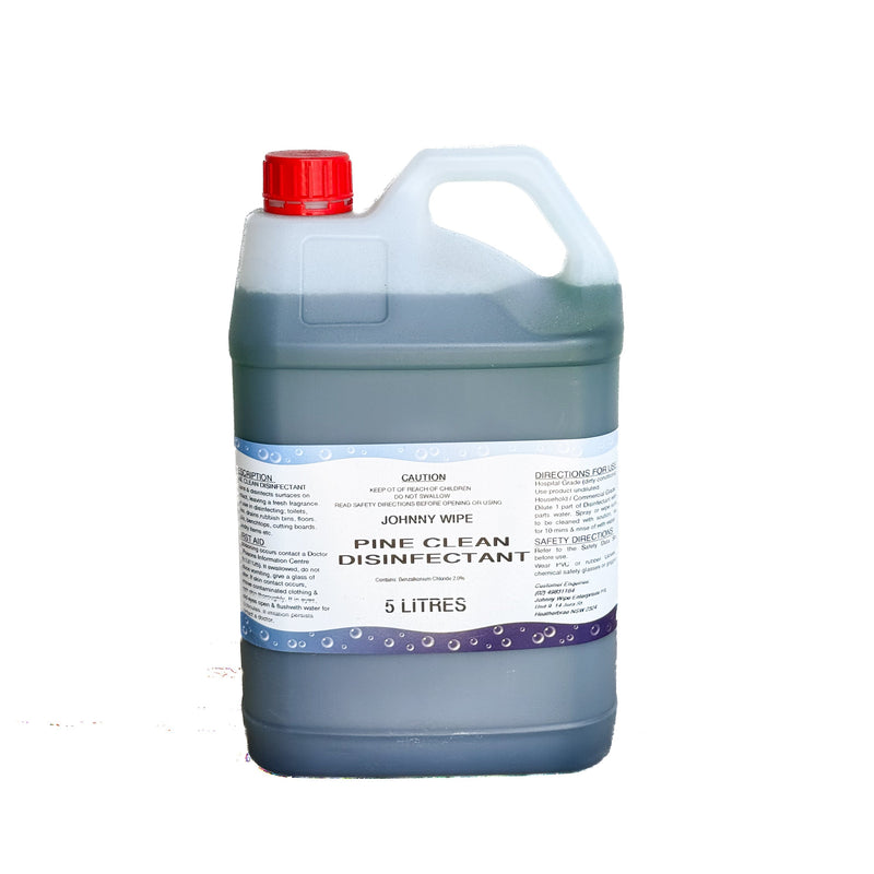 JOHNNY WIPE PINE CLEAN DISINFECTANT 5LT JWPCD5