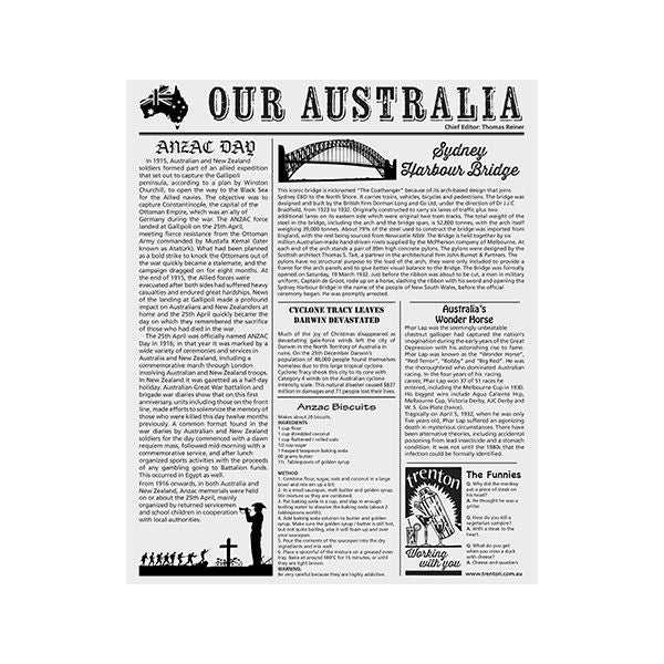 GREASEPROOF PAPER NEWSPRINT 1/2 CUT (400X330MM) - 200 / PKT (SP-NPGP12)