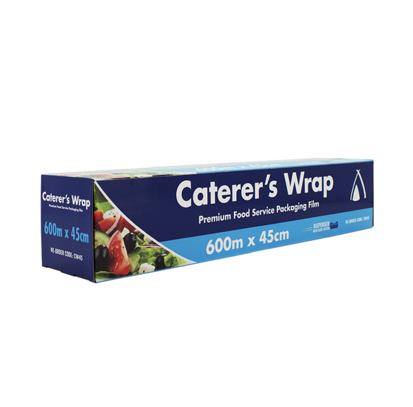 CW45 Premium Cling Food Film - 45Cm X 600M Cutter Box